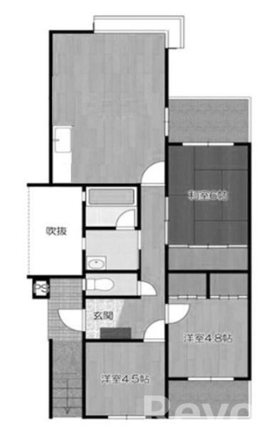 北九州市八幡西区御開のマンションの間取り