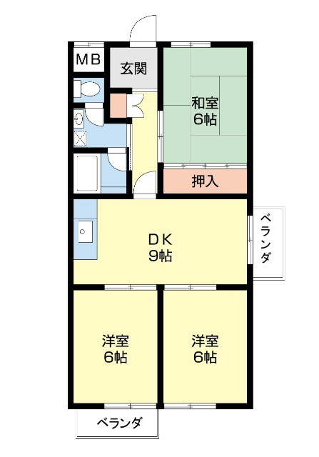 ヤマイチＰＬＡＺＡシカゴの間取り