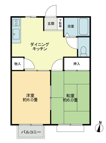 フォブールホロニックＡの間取り