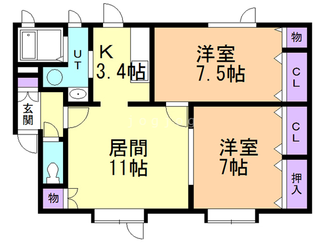 パーチェルヴァンの間取り