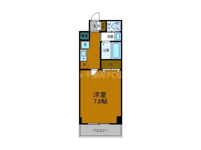 【大阪市港区築港のマンションの間取り】