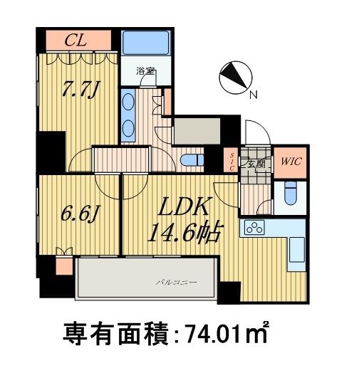 【中央区日本橋蛎殻町のマンションの間取り】