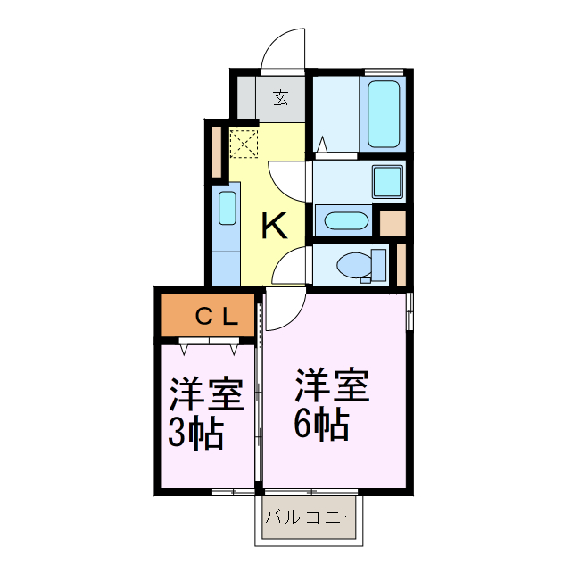 アメニティーの間取り