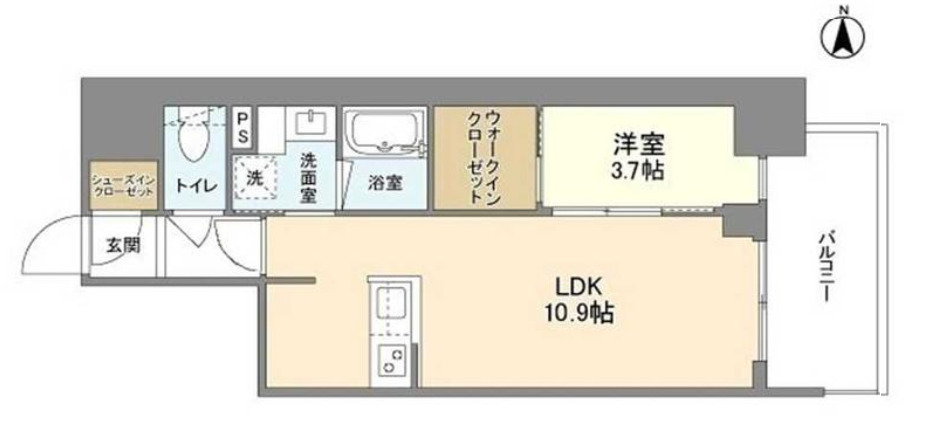 RJRプレシア南堀江の間取り