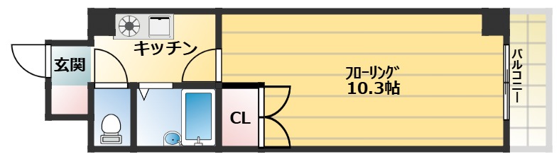 アルティメイトbuilding楠木の間取り