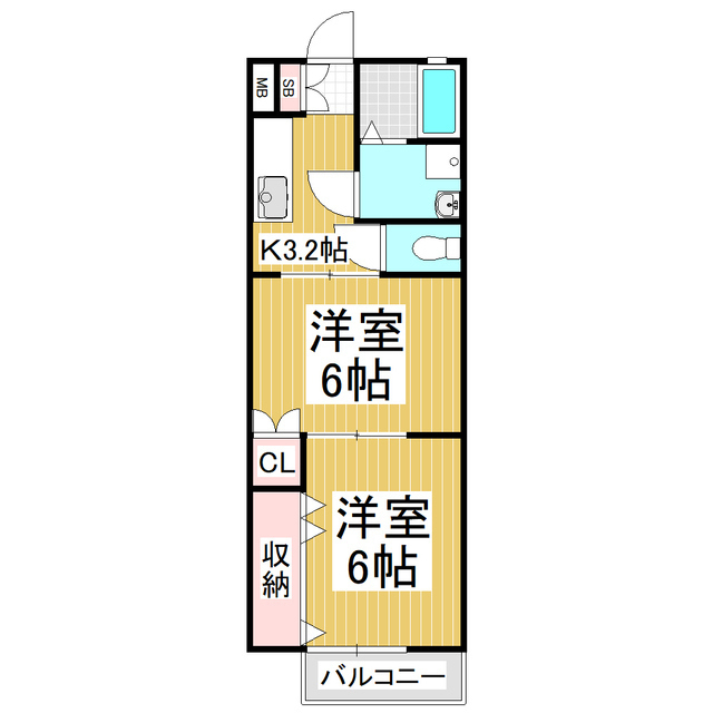 ノザワハイツの間取り