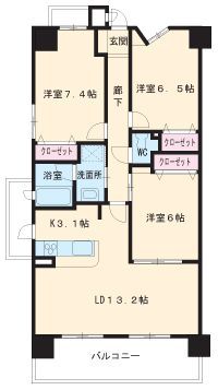 プロシード新瑞橋の間取り