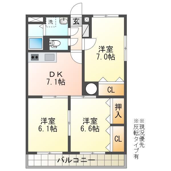 Ｍ＆Ｔ　ＥＬＥＶＥＮの間取り