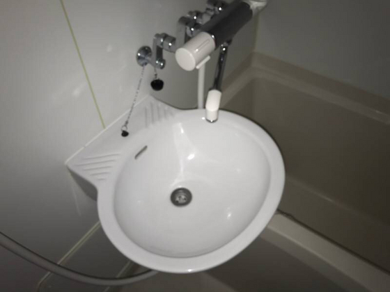 洗面設備　※別号室の写真です