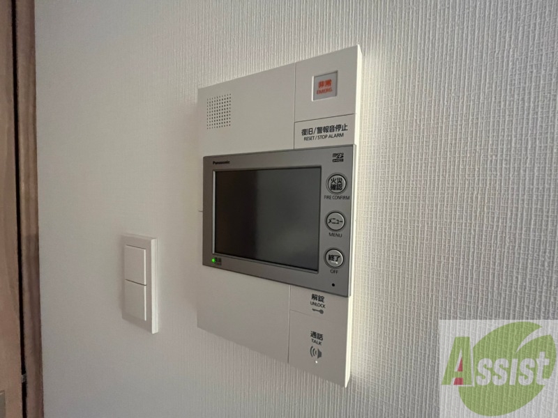 セキュリティ　モニター付きインターホンでセキュリティも安心です！