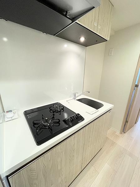 キッチン　2口ガスコンロ付き
