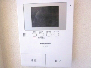 セキュリティ　モニター付きインターホンです