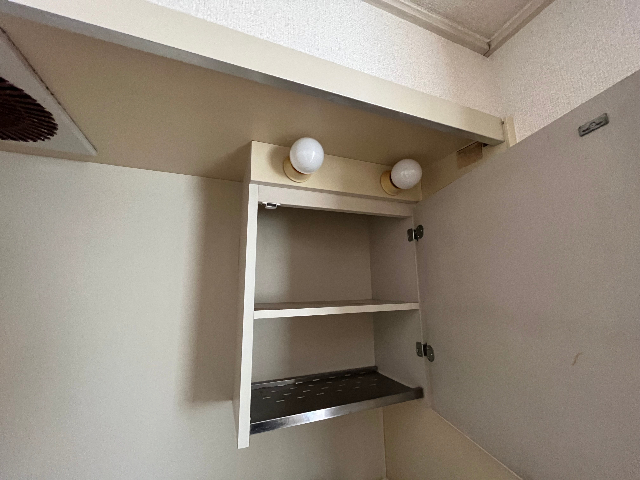 収納　キッチン上部の収納です