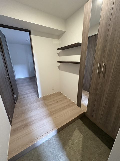玄関　収納もある玄関です