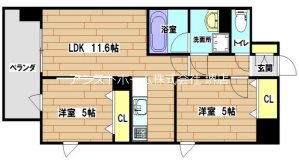 プレステージ9番館の間取り写真