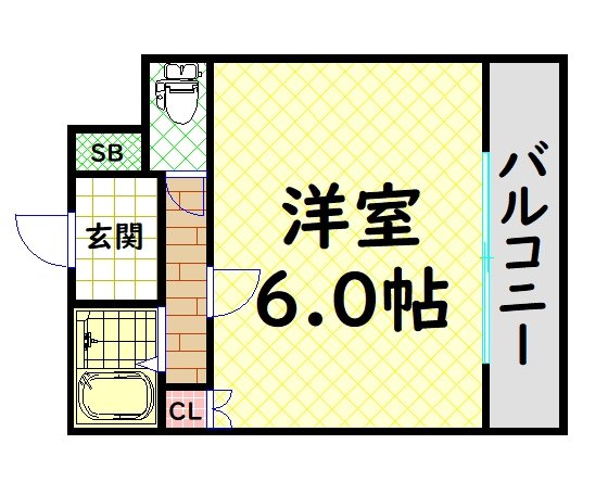 シャルマンフジ堺市弐番館の間取り写真