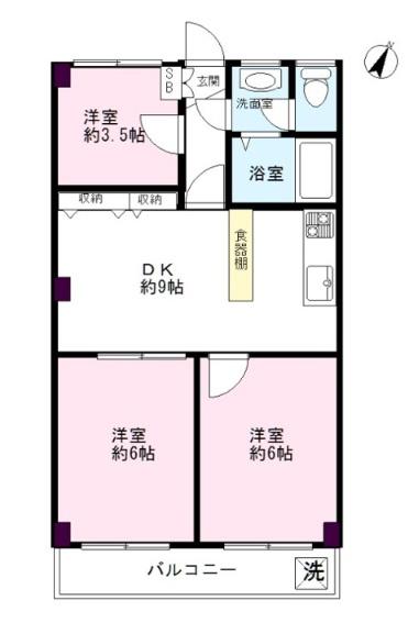 第25大宮ハイツの間取り写真