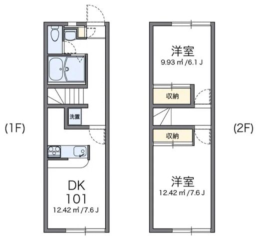 ＪＲ東海道本線 焼津駅 バス乗車時間：15分 最寄りバス停で下車 徒歩11分 2階建 築27年の間取り写真