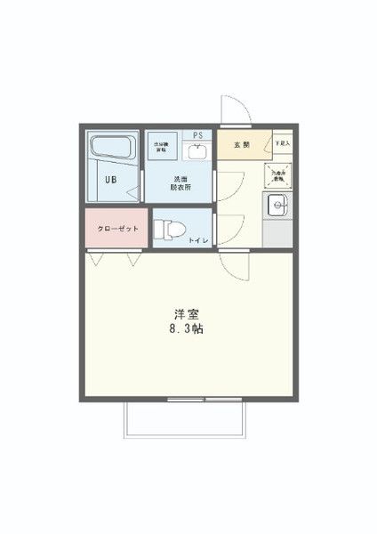 ＪＲ常磐線 北小金駅 徒歩10分 2階建 築18年の間取り写真