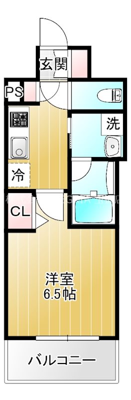 ＪＲ大阪環状線 玉造駅 徒歩9分 13階建 築1年の間取り写真