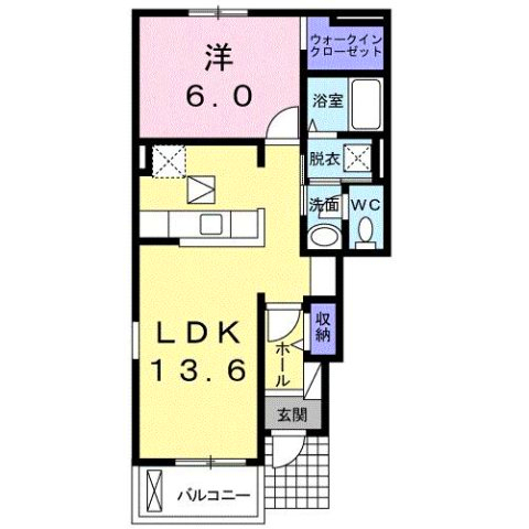 ＪＲ徳島線 徳島駅 バス乗車時間：15分 最寄りバス停で下車 徒歩8分 2階建 築13年の間取り写真