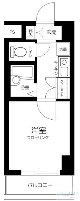 京急本線 大森町駅 徒歩2分 7階建 築29年の間取り写真