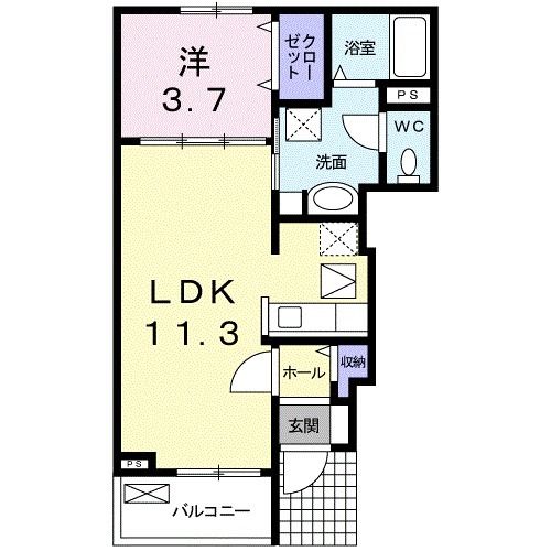 ＪＲ芸備線 三次駅 バス乗車時間：3分 最寄りバス停で下車 徒歩7分 2階建 築18年の間取り写真