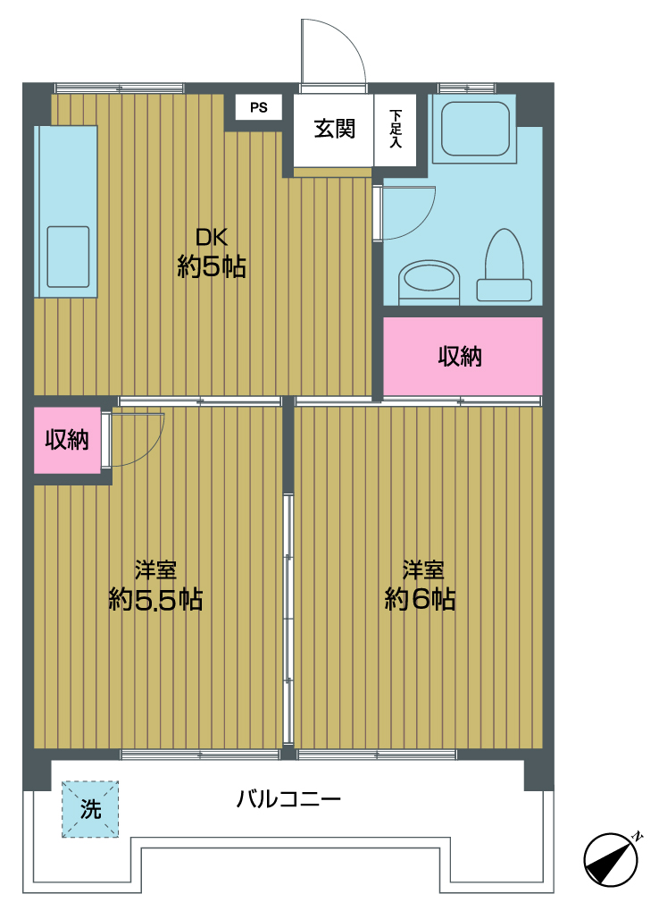 パラスト青葉台の間取り写真