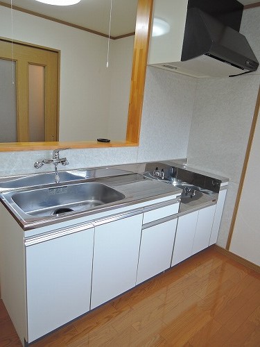 キッチン　室内写真は別部屋です。