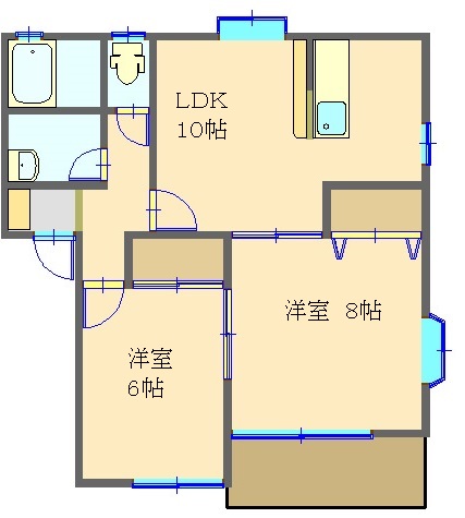 サンリヴァーハイツの間取り