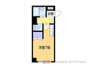 小樽市稲穂のマンションの間取り