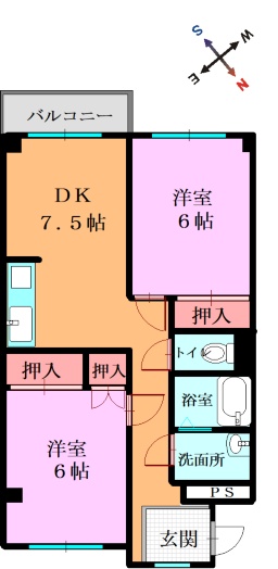 エトワール山崎の間取り