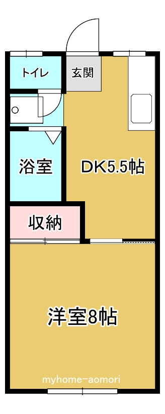 第5コーポ恵の間取り写真