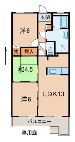 ドミール堀止２番館の間取り