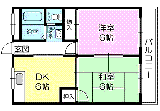 エスポワールささゆりの間取り