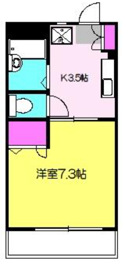 神奈川県川崎市高津区下作延６（マンション）の賃貸物件の間取り