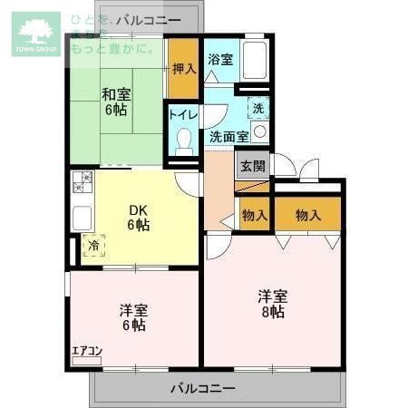 千葉市花見川区瑞穂のアパートの間取り