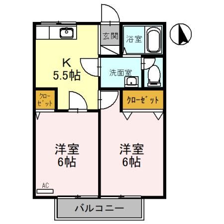 アーバンライフ多田館の間取り