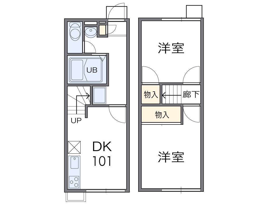 レオパレスサンフォーレの間取り