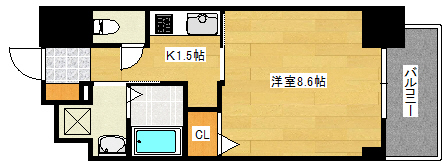 CASSIA河原町平和大通の間取り