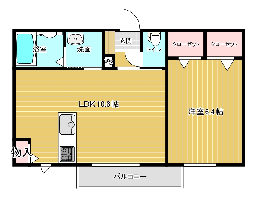 レガーロII　Ｂ棟の間取り