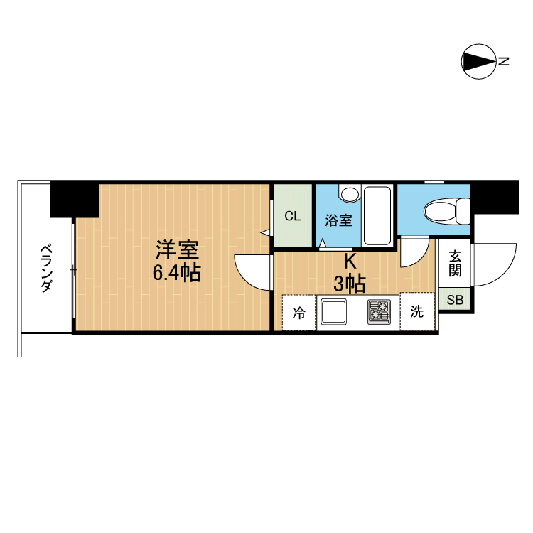 プルミエール牧港の間取り