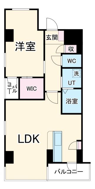 清須市西枇杷島町南松原のマンションの間取り