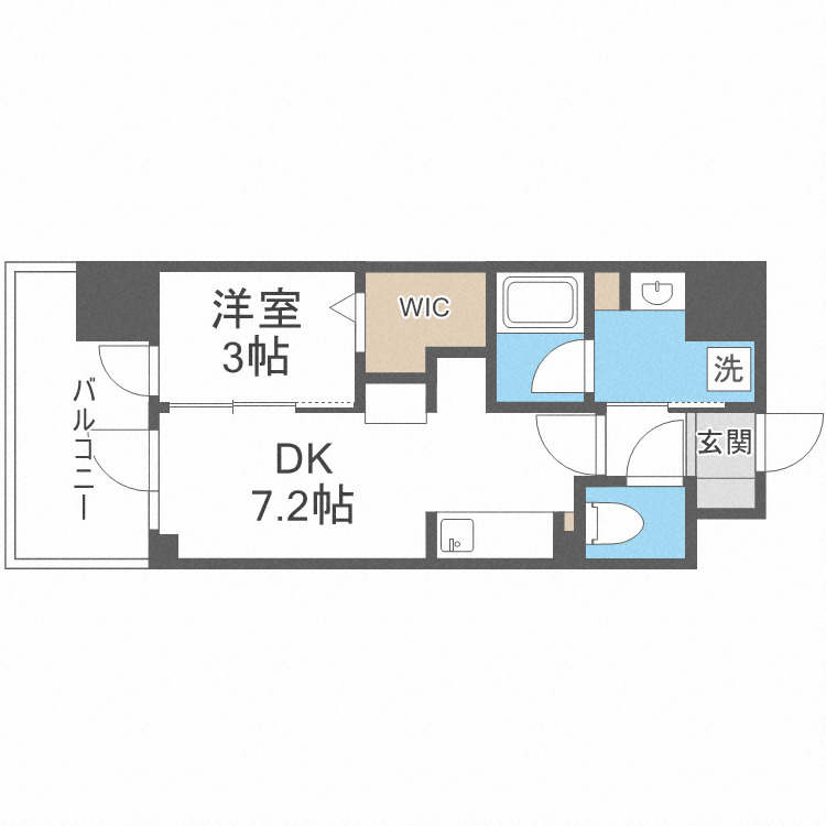 アーバネックス新町の間取り