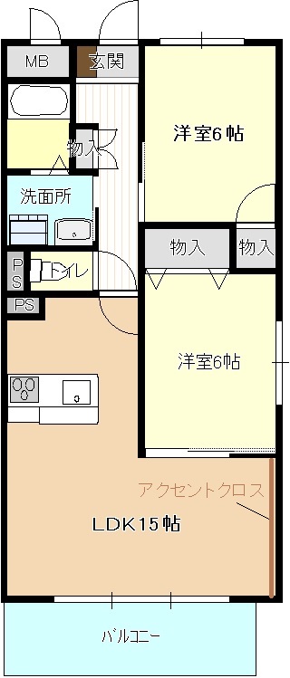 ドミール栄の間取り