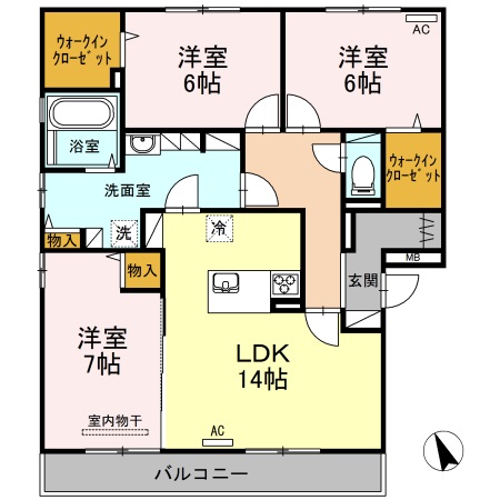 ファミーユ曙の間取り