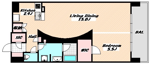 船橋市行田のマンションの間取り