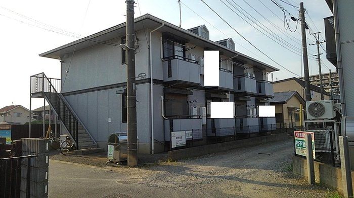 【流山市野々下のアパートの建物外観】