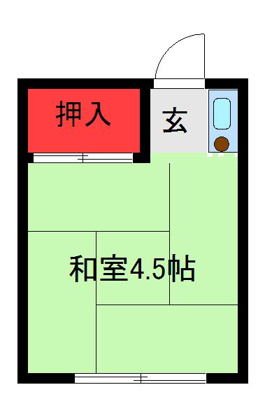 豊島区南大塚のアパートの間取り