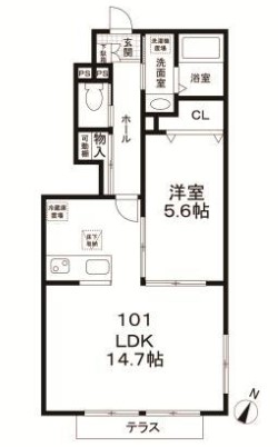 コンフォールBの間取り